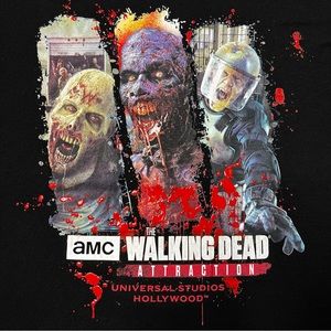 Universal Studios Walking Dead Attraction I Survived Graphic Baby Tee Women’s 2X